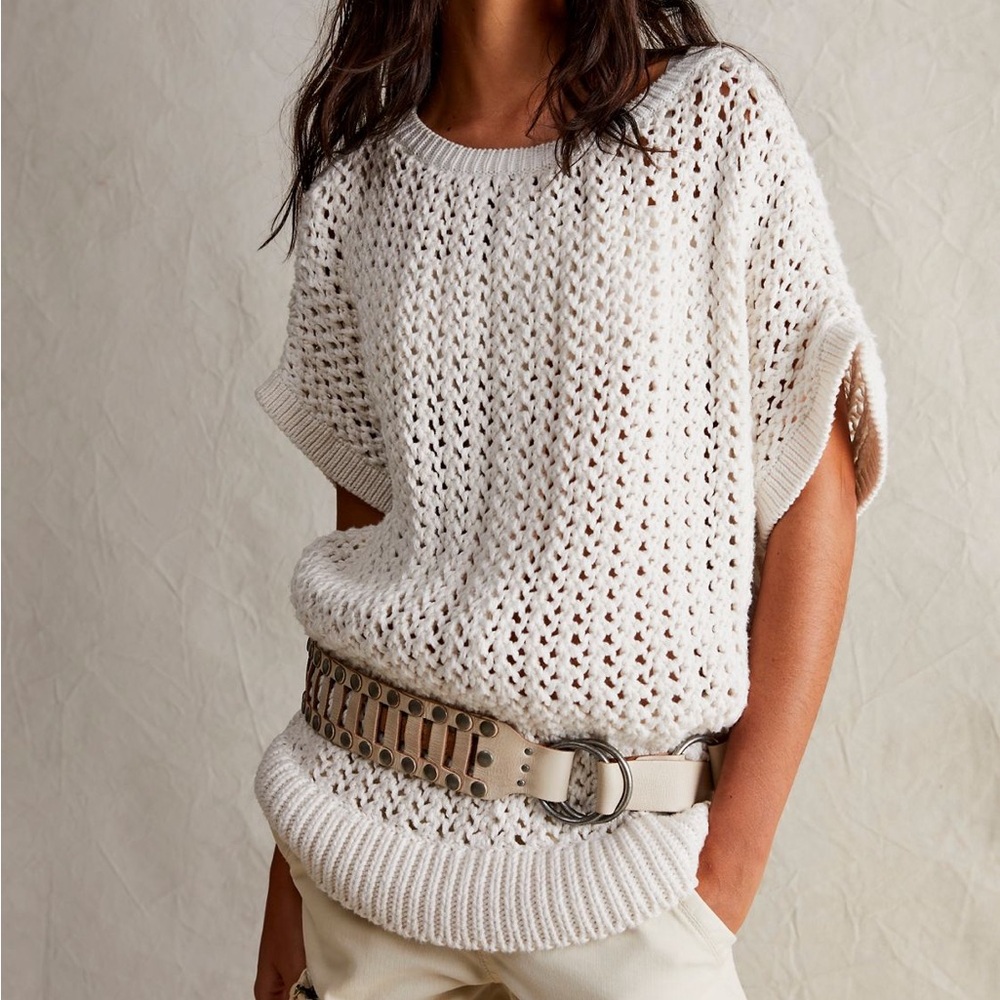 We The Free Ivory Knit Sweater